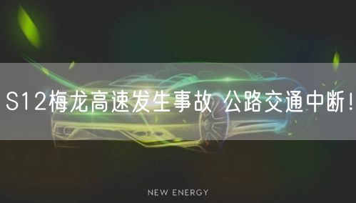 S12梅龙高速发生事故 公路交通中断！