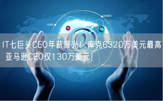 IT七巨头CEO年薪曝光！库克6320万美元最高 亚马逊CEO仅130万美元！