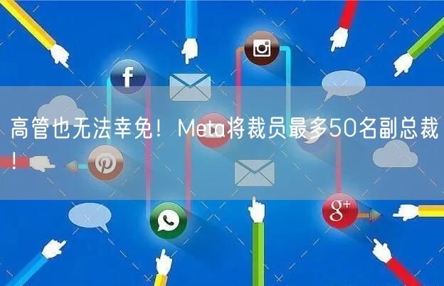 高管也无法幸免！Meta将裁员最多50名副总裁！