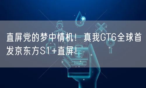 直屏党的梦中情机！真我GT6全球首发京东方S1+直屏！