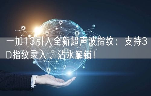 一加13引入全新超声波指纹：支持3D指纹录入、沾水解锁！