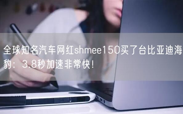 全球知名汽车网红shmee150买了台比亚迪海豹：3.8秒加速非常快！