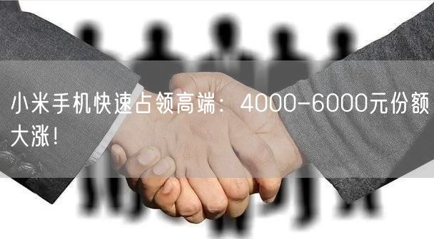 小米手机快速占领高端：4000-6000元份额大涨！