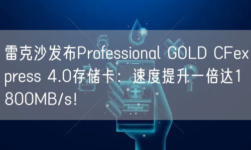 雷克沙发布Professional GOLD CFexpress 4.0存储卡：速度提升一倍达1800MB/s！