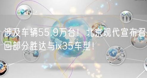 涉及车辆55.9万台！北京现代宣布召回部分胜达与ix35车型！