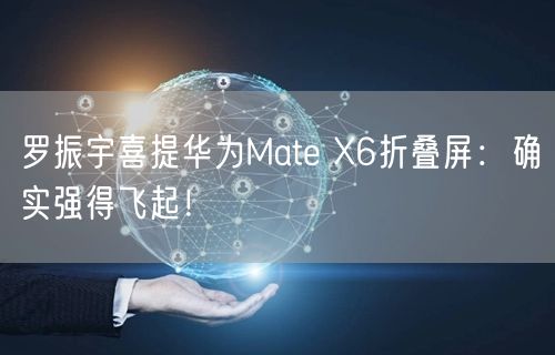 罗振宇喜提华为Mate X6折叠屏：确实强得飞起！