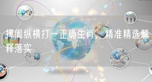 捭阖纵横打一正确生肖，精准精选解释落实